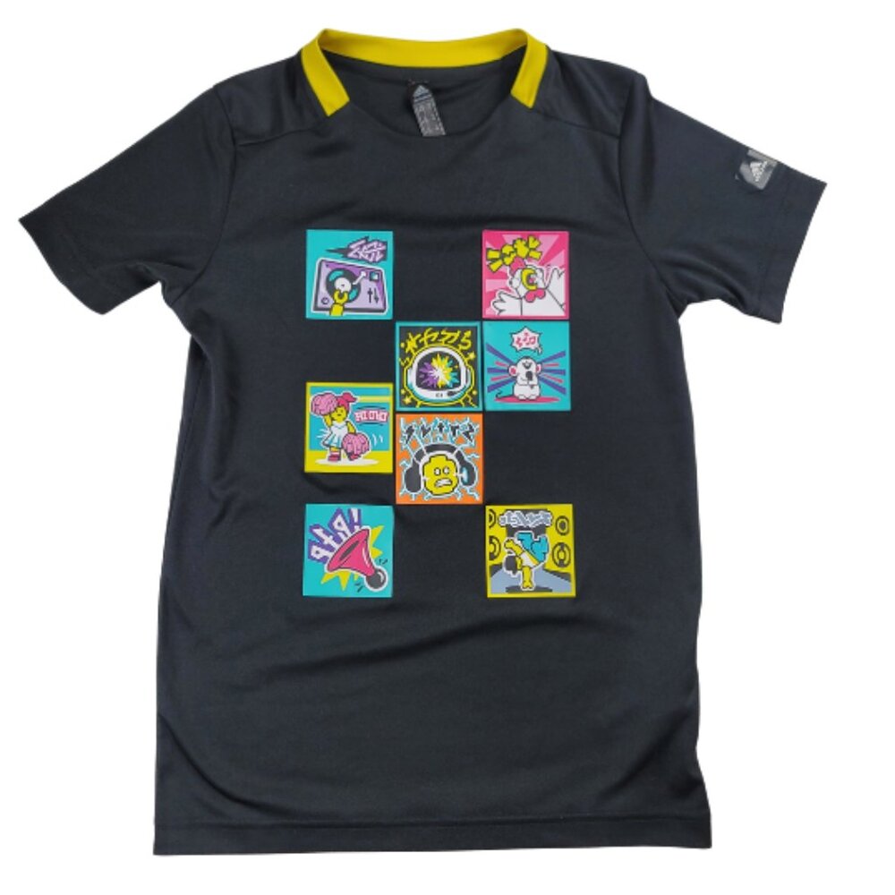 Adidas x Lego VIDIYO Boys Graphic Short Sleeve Performance T- Shirt